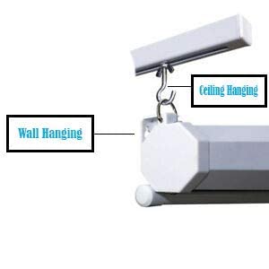 Image of Cineview Motorised Home Theatre Projector Screen, 120 Inch Diagonal, 8 ft x 6 ft in 4:3 Format, Electric, Supports Ultra HD-3D-4K Technology, Comes with RF Cordless Remote(White) V-8