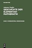 Stereometrie, Verzeichnisse (German Edition)