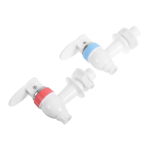 UKCOCO Lot De 2 D'eau Chaude Et Froide En Plastique Pour Distributeur D'eau Accessoires De Compatible Carafes Et Refroidisseurs Conception De Type Presse Anti-éclaboussures