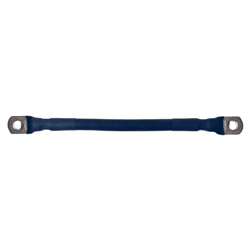 Cable de cobre estañado 8 AWG de alta flexibilidad y 100 cm con conector M8 negro