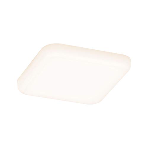 Paulmann 92393 LED Panel recessed luminaire Veluna VariFit IP44 Warm White 75x75mm Rectangular incl. 1x4.5 watt Satin Ceiling lamp Plastic 3000 K