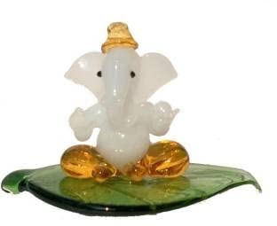Ganesh en cristal fait main | Statuette artisanale de luxe pour bureau