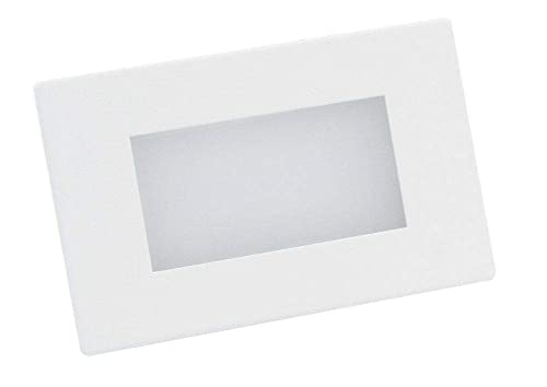  LMOSPLED503BN LUCE SEGNAPASSO LED 3W ALIMENTAZIONE 230V 200 LUMEN LUCE NATURALE 4000°K SMD 15 cm FINITURA metallo e policarbonato Inox/bianco CRI >80Ra 120° IP 65