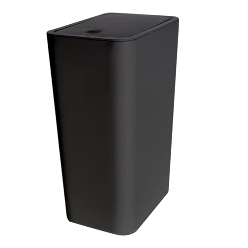 Corbeille à déchets compacte pour chambre à coucher et bureau avec couvercle