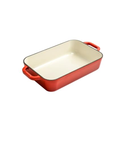 Xiraivke グラタン皿 耐熱皿 くっつかない グラタン皿 サラダ皿 グラタン皿 パスタ皿 焼き魚 皿 オーブン 皿 長皿 電子レンジ 食洗機 オーブン対応 多機能皿 一人用 家族用 業務用 鋳物ホーロー鍋 両耳焼き皿 オーブン焼き 洋食プレート バー