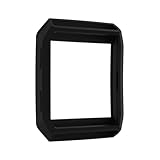 Compatible for Fitbit Ionic Case Face Case Silicone Protector Frame Bumper Compatible for Fitbit Ionic (Black)
