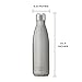 S'well Stainless Steel Water Bottle - 17 Fl Oz - Silver Lining - Triple-Layered Vacuum-Insulated Containers Keeps Drinks Cold for 36 Hours and Hot for 18 - BPA-Free - Perfect for the Go