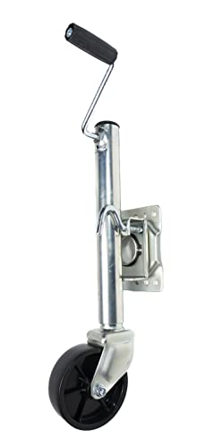 1000Lb Swing Away Trailer Tongue Jack: Sidewind, Flange Mount, Wheeled #TOP4