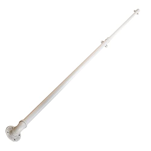 Rambarde d'escalier blanche intérieure extérieure de 1 à 6m kit fixation murale