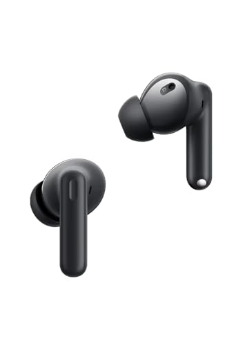 Image of Compatible for Realme Buds T310 True Wireless in-Ear Earbuds with 46dB Hybrid ANC, 360 Spatial Audio, 12.4mm Dynamic Bass Driver, Upto 40Hrs Battery and Fast Charging (Black)