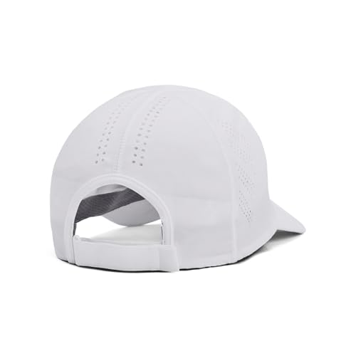 Image of Under Armour Men's Iso-Chill Launch Run Adjustable Hat, (100) White /White /Reflective, One Size Fits Most
