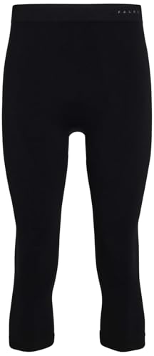 FALKE herr Baslager Underdel Maximum Warm 3/4 M Ti funktionellt garn snabbtorkande 1 del, Svart Black 3000 Trend, M