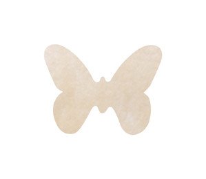 Konfetti Schmetterlinge creme, 10 x 8 cm, 12 Stück, Streudeko Hochzeit