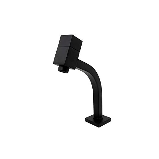 Torneira Quadrada Link Preta Para Banheiro 45º Bica Baixa