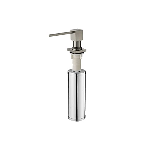 RHRYTCH Dispensador de jabón, dispensador de jabón para cocina, acero inoxidable, bomba integrada, fregadero de cocina, dispensador de jabón