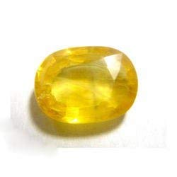 Saphir jaune de Ceylan pierre précieuse naturelle Pukhraj 5,40 carats