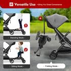 Kiddy Boards do wózków dziecięcych, deska spacerowa z siedziskiem i siedziskiem, podnóżek do wszystkich wózków dziecięcych, akcesoria do łożyska, 25 kg, kolor czarny