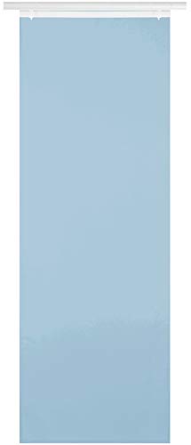 Bestlivings Elena - Cortina de superficie (60 x 260 cm, color azul claro, transparente y liso, en muchos colores Cover