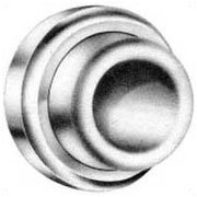 Baldwin 4273 Concave Wall Mounted Flush Bumper, front view