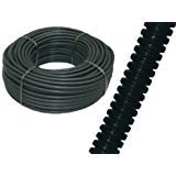 Corrugato per cavi nero con tirafilo (Ø 20 mm. - Rt. 100 mt.)