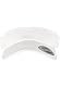 Flexfit Yupoong Damen und Herren Curved Visor Cap - Unisex Sonnenblende mit Klettverschluss Weiß, Einheitsgröße