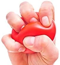 STAR SURGICAL CAREPHYSIO GEL BALL for Wrist Muscles Strengthening and Stress Relief Gel Ball for hand exercise with finger physiotherapy Equipment Universal (Red) (Medium)
