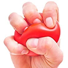 STAR SURGICAL CAREPHYSIO GEL BALL for Wrist Muscles Strengthening and Stress Relief Gel Ball for hand exercise with finger physiotherapy Equipment Universal (Red) (Medium)