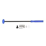 Aramox Lackless Dent Repair Hammer Set - 6 Austauschbare Köpfe Zum Entfernen von Autokörper -Dent-, Leveling- und Tippen Sie auf Werkzeuge Kit (Blue)