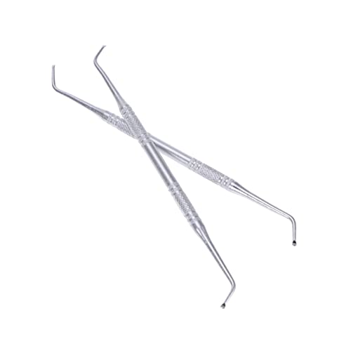 NOLITOY 2pcs Cuticle Remover Spoon Nail Shaving Tool Foot Remover for Nail Cuticle Trim Ingrown Toenail Tool