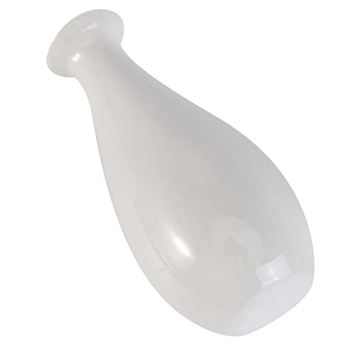 VICASKY Ceramic Small Vase Desktop Flower Vase Mini Bullet White Hydroponic Flower Pot for Home Office Decoration