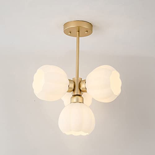 Lampe suspendue métal et verre d'architecte pour salon contemporain