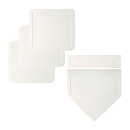 Bases de baseball ensemble durable en caoutchouc plaque lanceur pour adultes