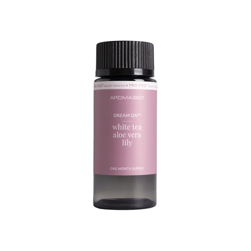 Aroma360 Dream On Pro Pod Fragrance Oil Blend | Hotel Inspired Luxury Essential Oil Diffuser | Aromatherapy Scent Diffuser Oil | White Tea, Aloe Vera, Ginger 1.7 fl oz, 50 mL
