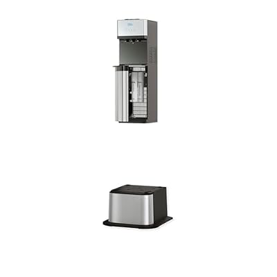 Brio 520 Bottleless Water Cooler Dispenser with 2 Stage Filtration Bundled with Water Cooler Dispenser Base for Brio Water Cooler