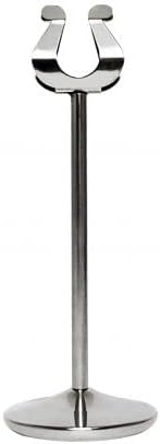 ステンレススチール8インチテーブルカードスタンド12個セット ヘビーベース - テーブル番号ホルダー プレースカードホルダー テーブ