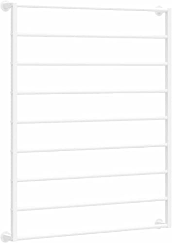 Wall Mount Storage Organizer, Space-Saving Display Rack for Scarves, Shawls, Belts, Towels, Ideal for Home and Retail Use,Gold-60x60cm-5 Tier