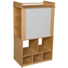 Wood Designs 99549PP (Woogp) Store-It-All Teaching Center with (3) Purple Pastel Trays