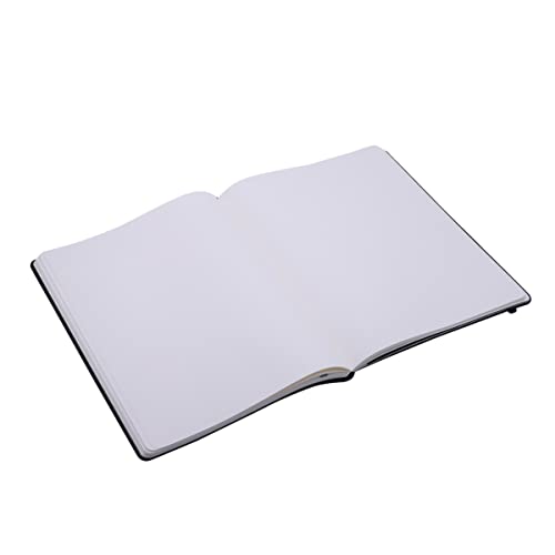 Amazon Basics Notizbuch, nicht liniert, Softcover, XL-Format, 25 x 20 cm, Schwarz
