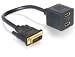 Produktbild Adapter, DVI 25 Stecker an 2x HDMI Buchse, Delock® [65069]