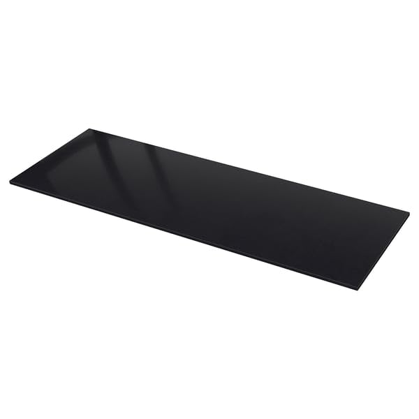 KASKER Plan de travail sur mesure, effet pierre noire/quartz, 1 m²x2,0 cm