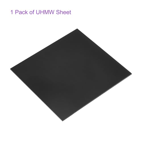 Image of DMiotech 10 x 10 x 0.15 Inch Plastic UHMW Sheets, Ultra High Molecular Weight Polyethylene, Opaque Black Polyethylene Board for Automotive, Chemical, Manufacturing, DIY Home Kitchen