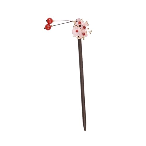 FRCOLOR Mollette Vintage in Legno per Capelli Fermaglio Decorativo Elegante per Donna Accessorio Tradizionale Cinese Raffinato per Acconciature da Cerimonia e Uso Quotidiano