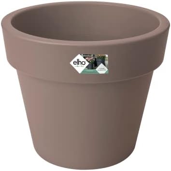 Elho Flower Pot Green Basics top Planter 40cm in Active Black, 39x39x33 cm