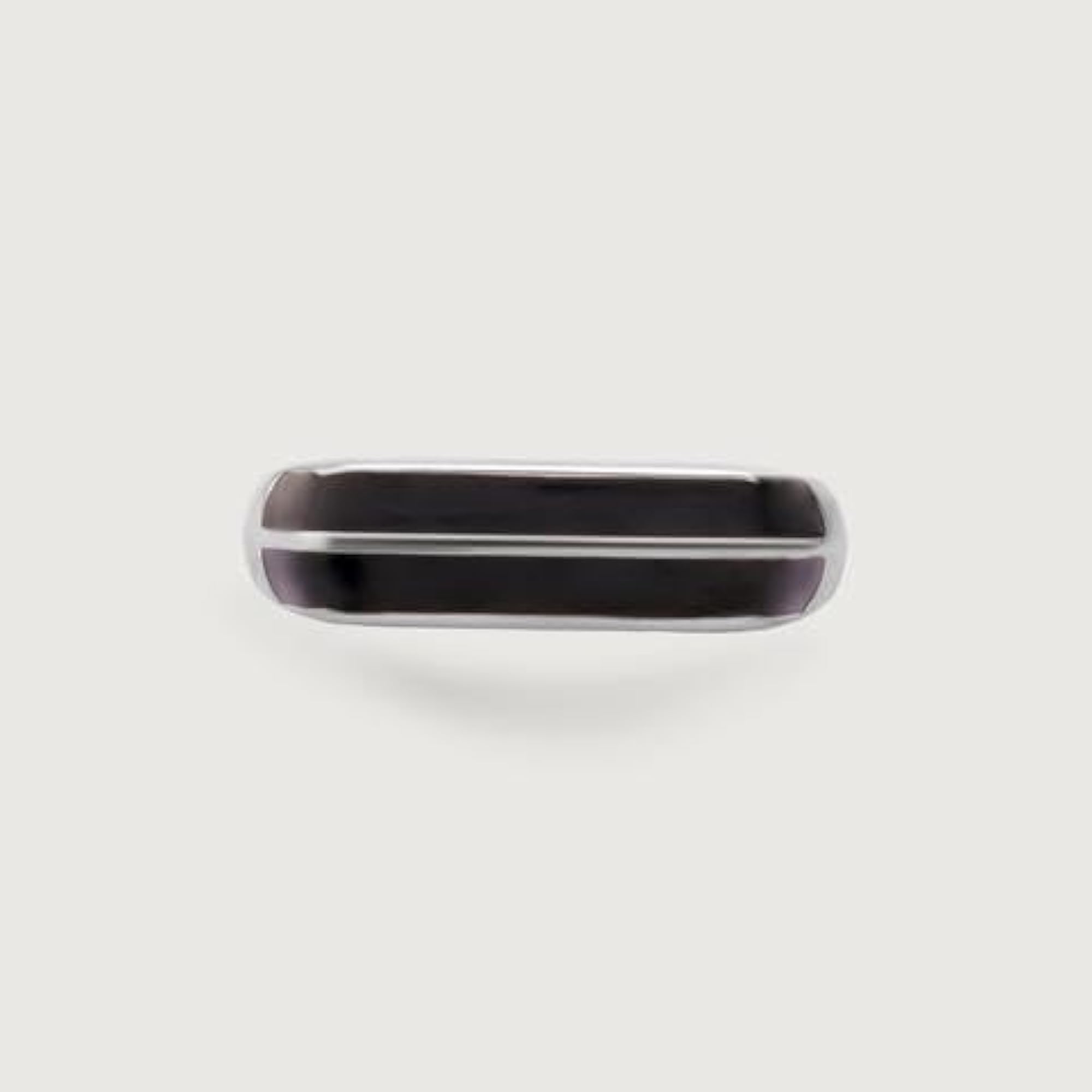 Modern Contour Silver Ring, Elegant Design