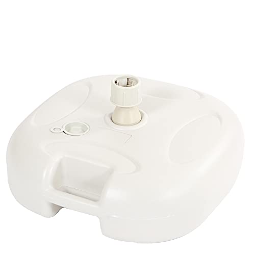 Harbour Housewares White 20 Litre Plastic Fillable Parasol Base Polypropylene Water Sand Garden Patio Sun Shade Umbrella