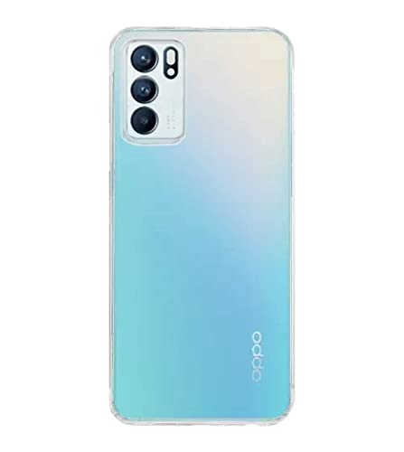 Image of Transparent Rubber Back Cover for Oppo CPH2251 /Reno6 5G - Transparent