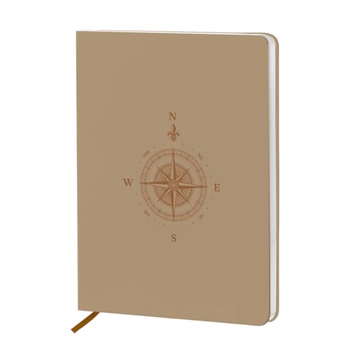 Carnet boussole JIUWEIHU papier épais anti-bavure | Journal A5 cuir