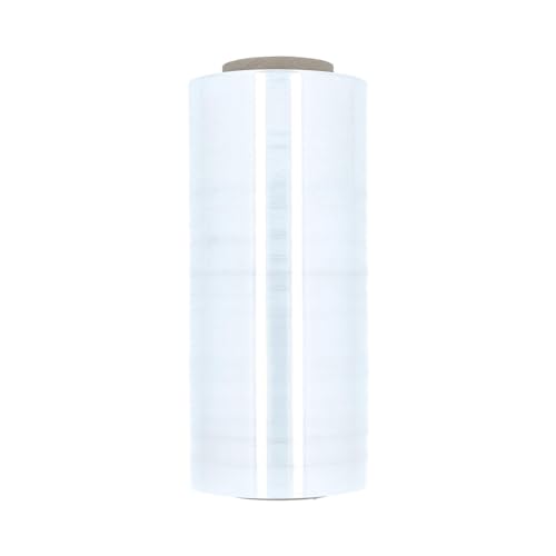 PSBM Stretch Wrap, 12 Inch x 1500 Feet, 70 Gauge, Clear Plastic Cling, Cast Hand Stretch Film Rolls for Packaging Moving Packing Pallets