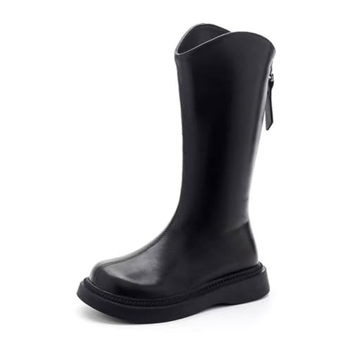 DAYISS Girls Knee High Boots Fashion Back Zipper Tall Riding Boots Waterproof Fall Winter Dress Shoes for Toddler Little Kid Big Kid - Main Image