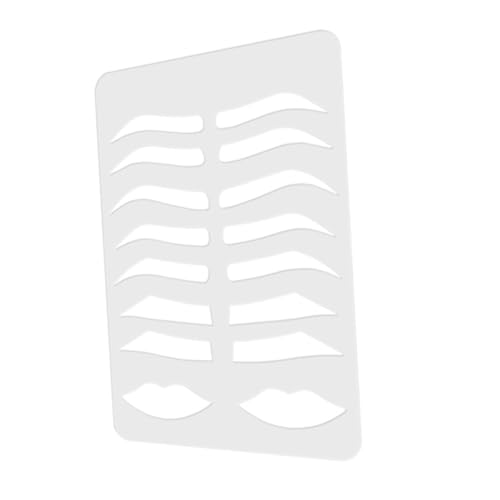 FIXOSHEE Plantilla para Cejas y Labios Acrílica Multifuncional Molde para Cejas Práctica Tamaño Mediano Herramienta para Maquillaje Profesional Uso en Salón y Entrenamiento